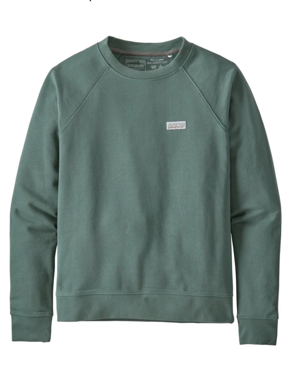 Patagonia Pastel P-6 Label Organic Crew Sweatshirt Regen Green Gorpcore-XS